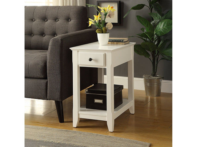 Bertie White Accent Table - Ornate Home