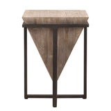 Bertrand Black/Woodtone Wood Accent Table - Ornate Home