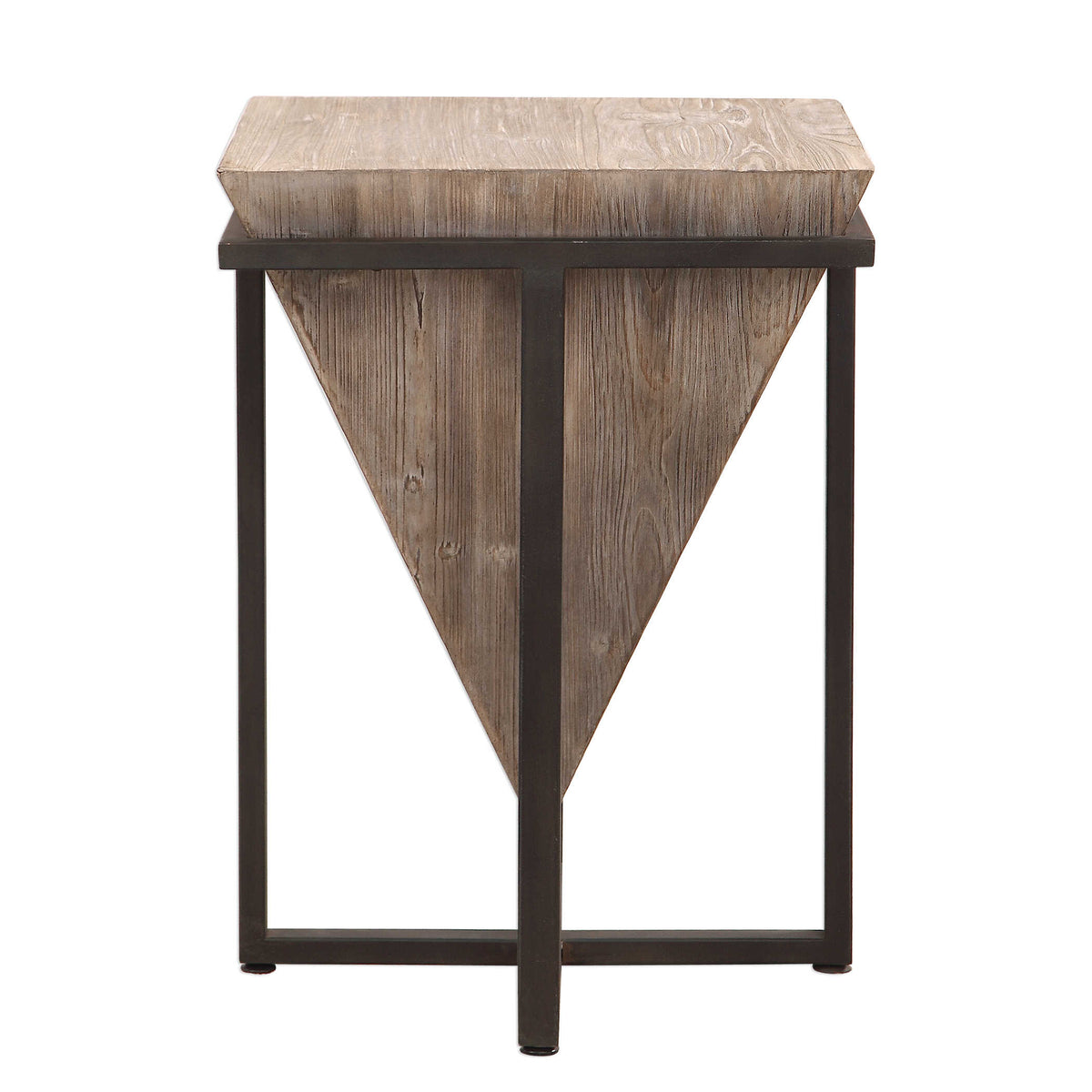 Bertrand Black/Woodtone Wood Accent Table - Ornate Home