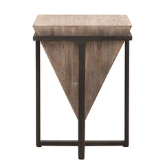 Bertrand Black/Woodtone Wood Accent Table - Ornate Home