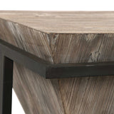 Bertrand Black/Woodtone Wood Accent Table - Ornate Home