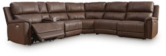 Beryton Espresso 6-Piece Power Reclining Sectional - Ornate Home