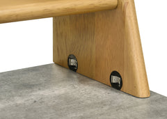 Besler Cement/Natural 47-inch SmartTop Writing Desk with Shelf - Ornate Home