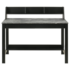 Besler Grey Stone/Black 47-inch SmartTop Writing Desk with Shelf - Ornate Home