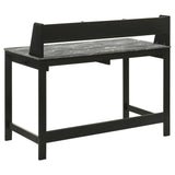 Besler Grey Stone/Black 47-inch SmartTop Writing Desk with Shelf - Ornate Home
