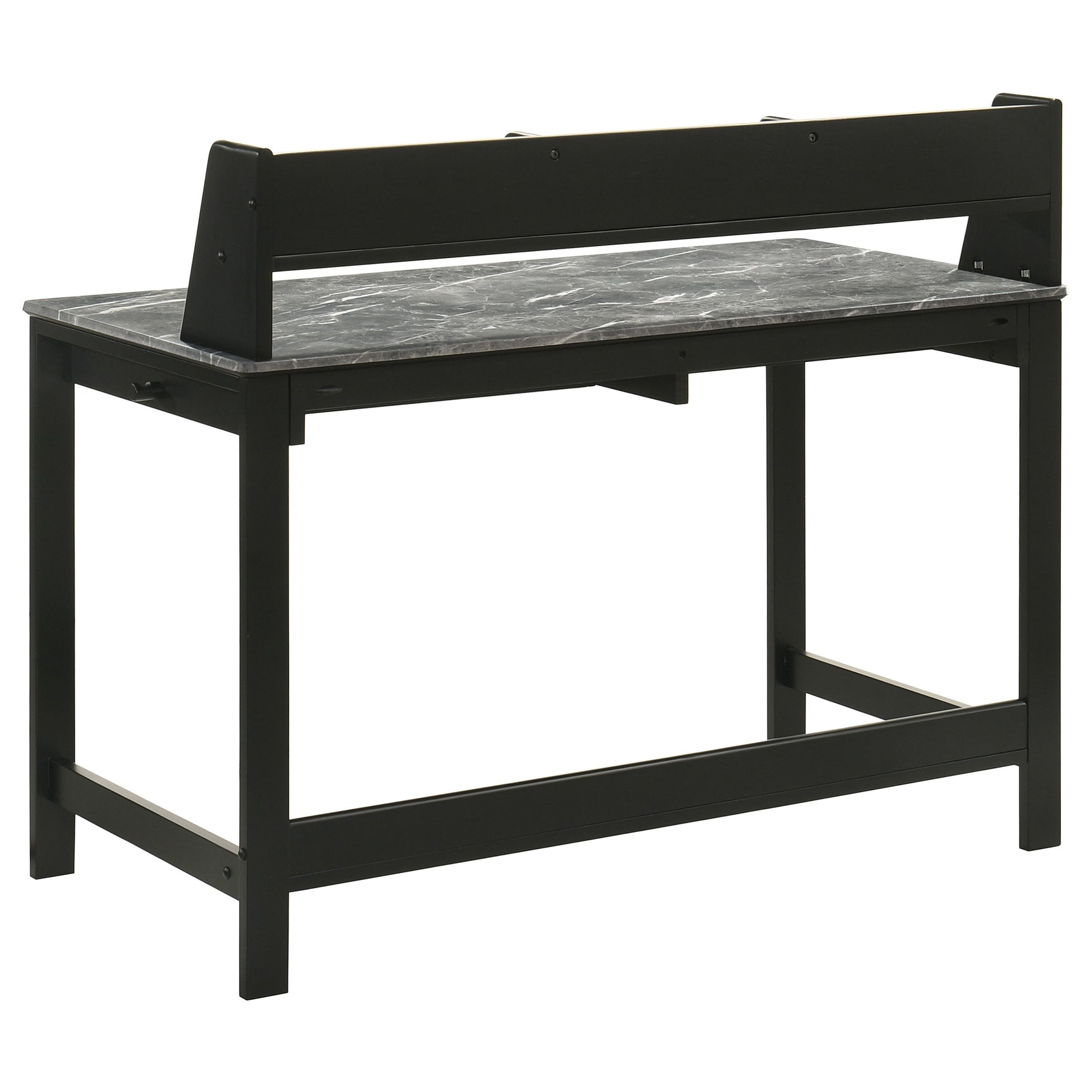 Besler Grey Stone/Black 47-inch SmartTop Writing Desk with Shelf - Ornate Home