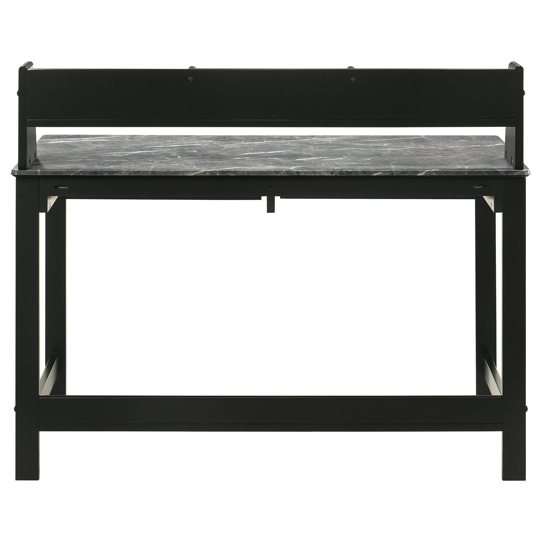 Besler Grey Stone/Black 47-inch SmartTop Writing Desk with Shelf - Ornate Home