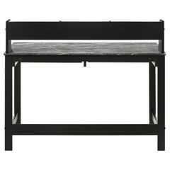 Besler Grey Stone/Black 47-inch SmartTop Writing Desk with Shelf - Ornate Home