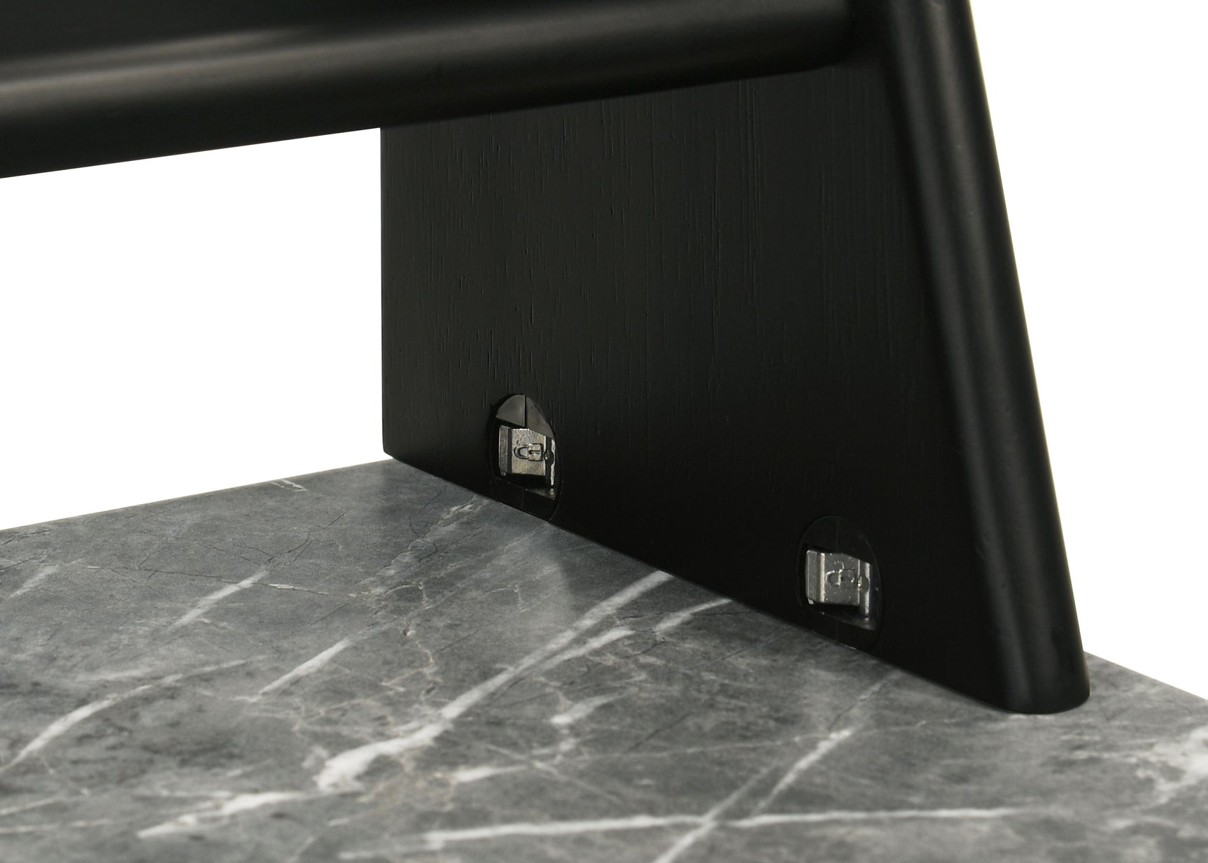 Besler Grey Stone/Black 47-inch SmartTop Writing Desk with Shelf - Ornate Home