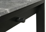 Besler Grey Stone/Black 47-inch SmartTop Writing Desk with Shelf - Ornate Home