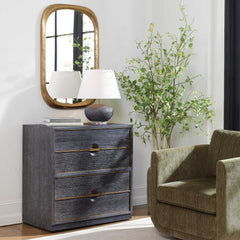 Besos Walnut 4 Drawer Chest - Ornate Home