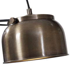 Bessemer Black/Brass Industrial Floor Lamp - Ornate Home