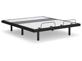 Best Base with Lumbar and Audio Charcoal Gray King Adjustable Base (Online Special Price) - Ornate Home
