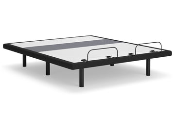 Best Base with Lumbar and Audio Charcoal Gray King Adjustable Base - Ornate Home