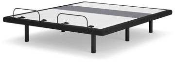 Best Base with Lumbar and Audio Charcoal Gray King Adjustable Base - Ornate Home