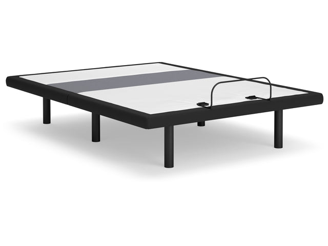 Best Base with Lumbar and Audio Charcoal Gray Queen Adjustable Base - Ornate Home