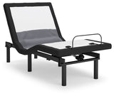 Best Base with Lumbar and Audio Charcoal Gray TXL Adjustable Base (Online Special Price) - Ornate Home