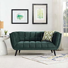 Bestow Green Performance Velvet Loveseat - Ornate Home