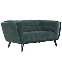 Bestow Green Performance Velvet Loveseat - Ornate Home