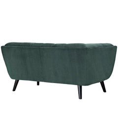 Bestow Green Performance Velvet Loveseat - Ornate Home