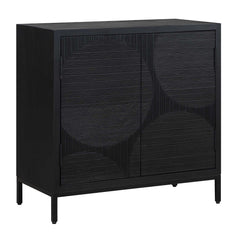 Beswick Black 2 Door Cabinet - Ornate Home