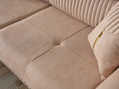 Beta Beige Convertible Sofa - Ornate Home