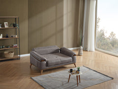 Beta Fume 3-pieces (Sofa & Loveseat & Chair) Living Room Set - Ornate Home