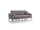 Beta Fume 3-pieces (Sofa & Loveseat & Chair) Living Room Set