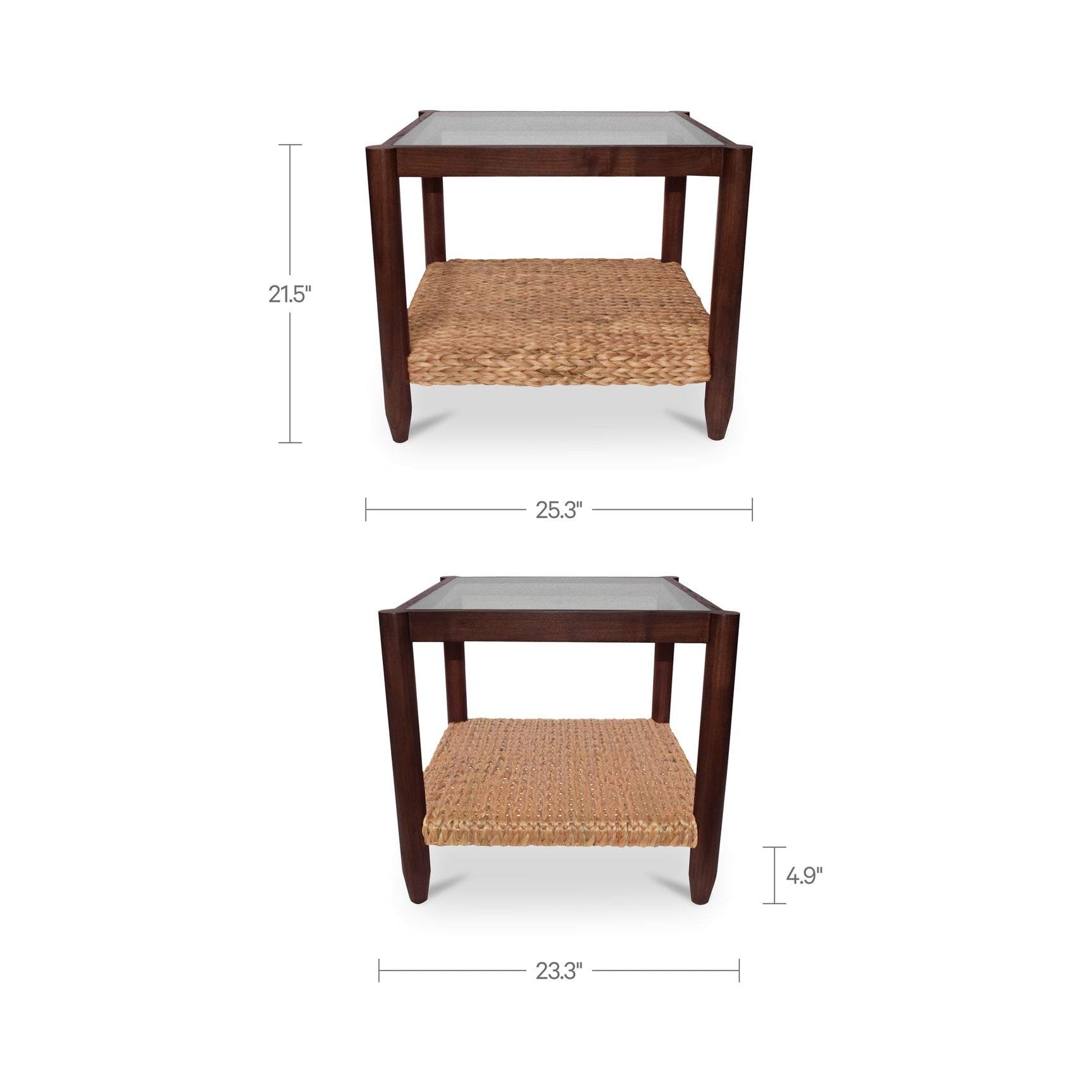 Beth Brown Side Table - Ornate Home