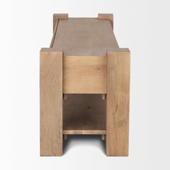 Beth Light Brown Wood Media Console