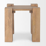 Beth Light Brown Wood Square Accent Table - Ornate Home