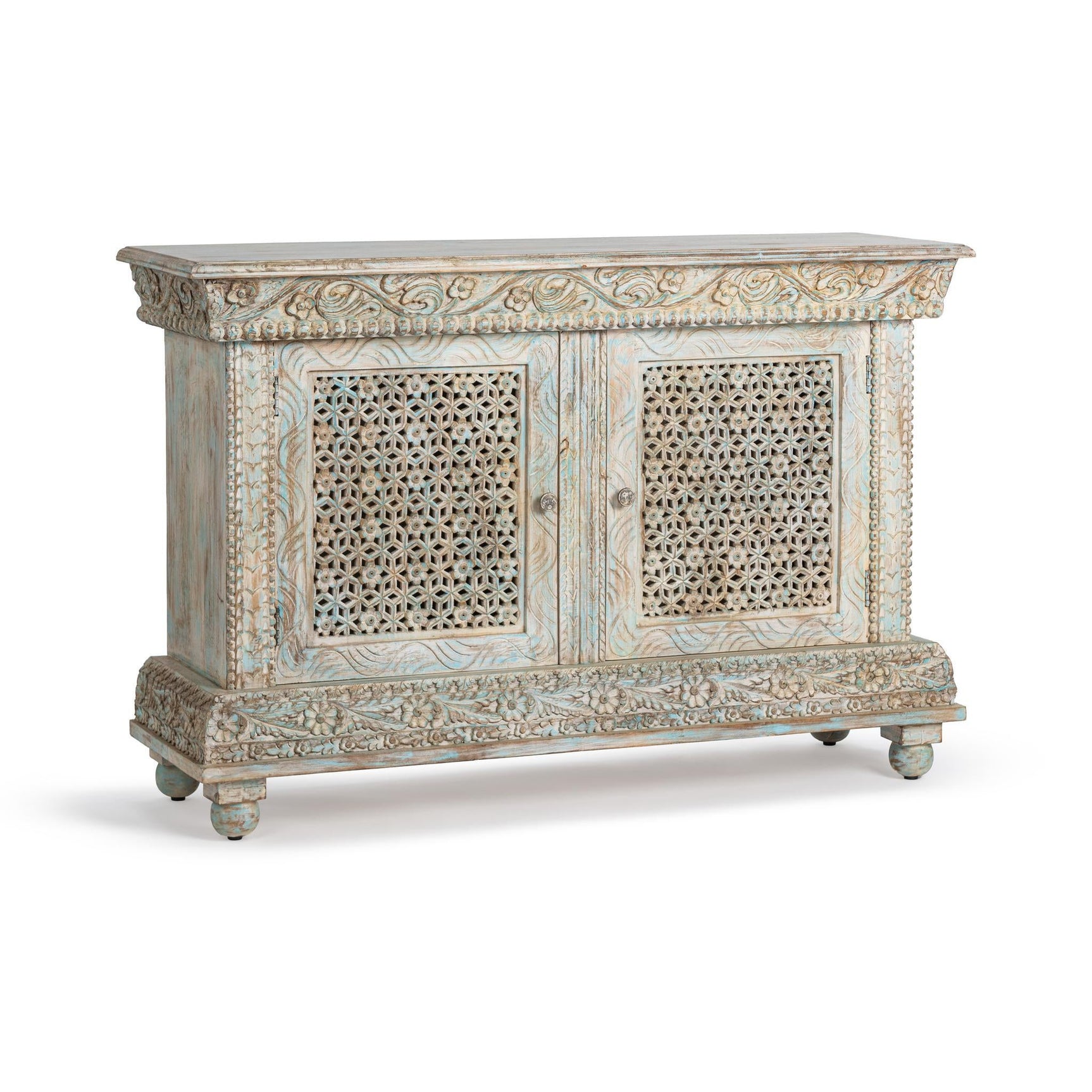 Beth Seaside Blue 2 Door Cabinet - Ornate Home