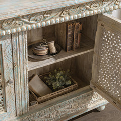 Beth Seaside Blue 2 Door Cabinet - Ornate Home