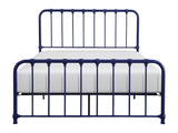 Bethany Blue Full Metal Platform Bed - Ornate Home