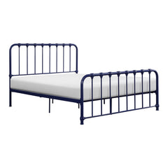 Bethany Blue Queen Metal Platform Bed - Ornate Home