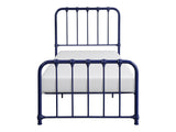 Bethany Blue Twin Metal Platform Bed - Ornate Home
