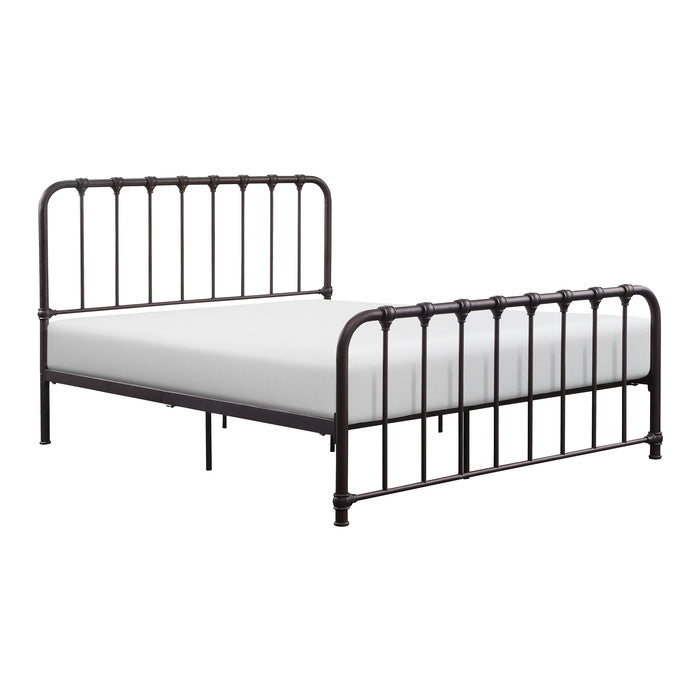 Bethany Dark Bronze Full Metal Platform Bed - Ornate Home