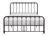 Bethany Dark Bronze Queen Metal Platform Bed - Ornate Home