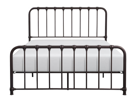 Bethany Dark Bronze Queen Metal Platform Bed - Ornate Home