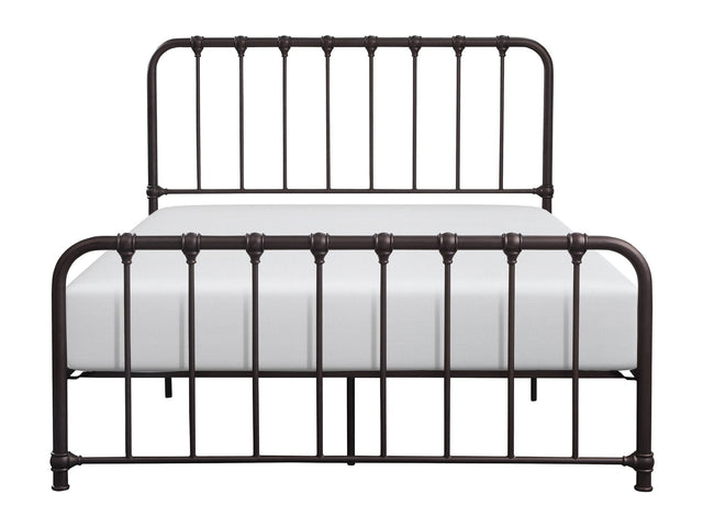 Bethany Dark Bronze Queen Metal Platform Bed - Ornate Home