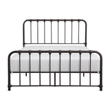 Bethany Dark Bronze Queen Metal Platform Bed - Ornate Home