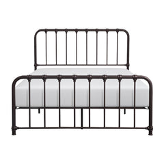Bethany Dark Bronze Queen Metal Platform Bed - Ornate Home