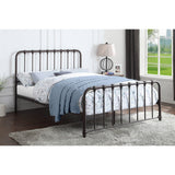 Bethany Dark Bronze Queen Metal Platform Bed - Ornate Home