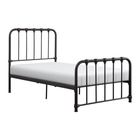 Bethany Dark Bronze Twin Metal Platform Bed - Ornate Home