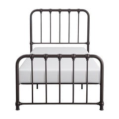 Bethany Dark Bronze Twin Metal Platform Bed - Ornate Home