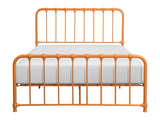 Bethany Orange Full Metal Platform Bed - Ornate Home