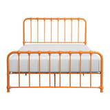 Bethany Orange Full Metal Platform Bed - Ornate Home