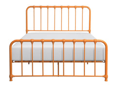 Bethany Orange Queen Metal Platform Bed - Ornate Home