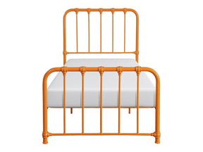 Bethany Orange Twin Metal Platform Bed - Ornate Home
