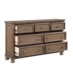 Bethel Antique Brown 5-Piece Queen Bedroom Set - Ornate Home